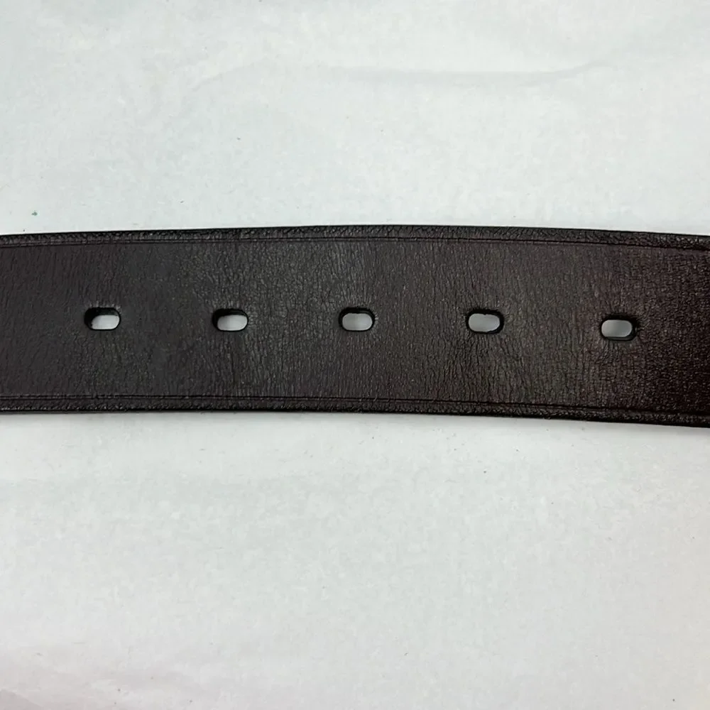 J. Crew Factory bw731 Wide Leather Belt For Men  size 34 NWT